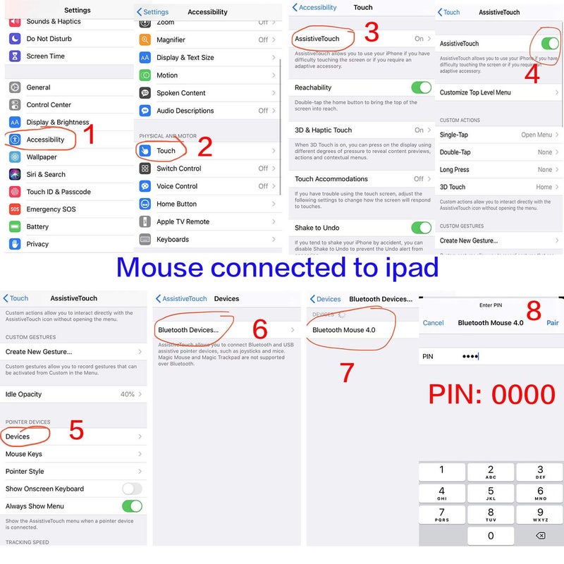 PEIBO Bluetooth Wireless Mouse for Laptop mac MacBook ipad MacBook air MacBook pro pc Desktop Computer Windows Chromebook Notebook (Black) - Image 5